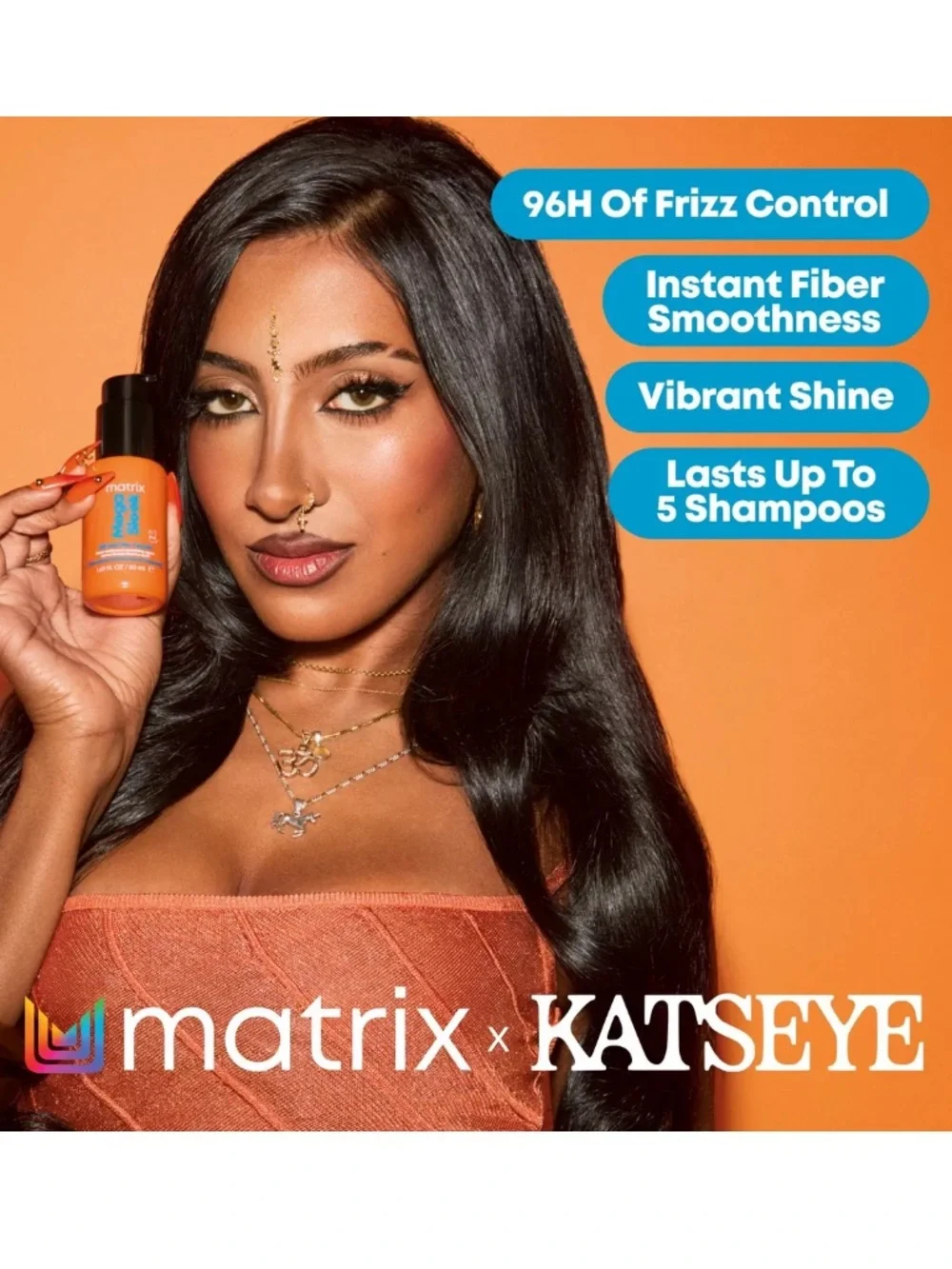 Matix Mega Sleek 96H Anti-Frizz TopCoat Smoothing Hair Serum